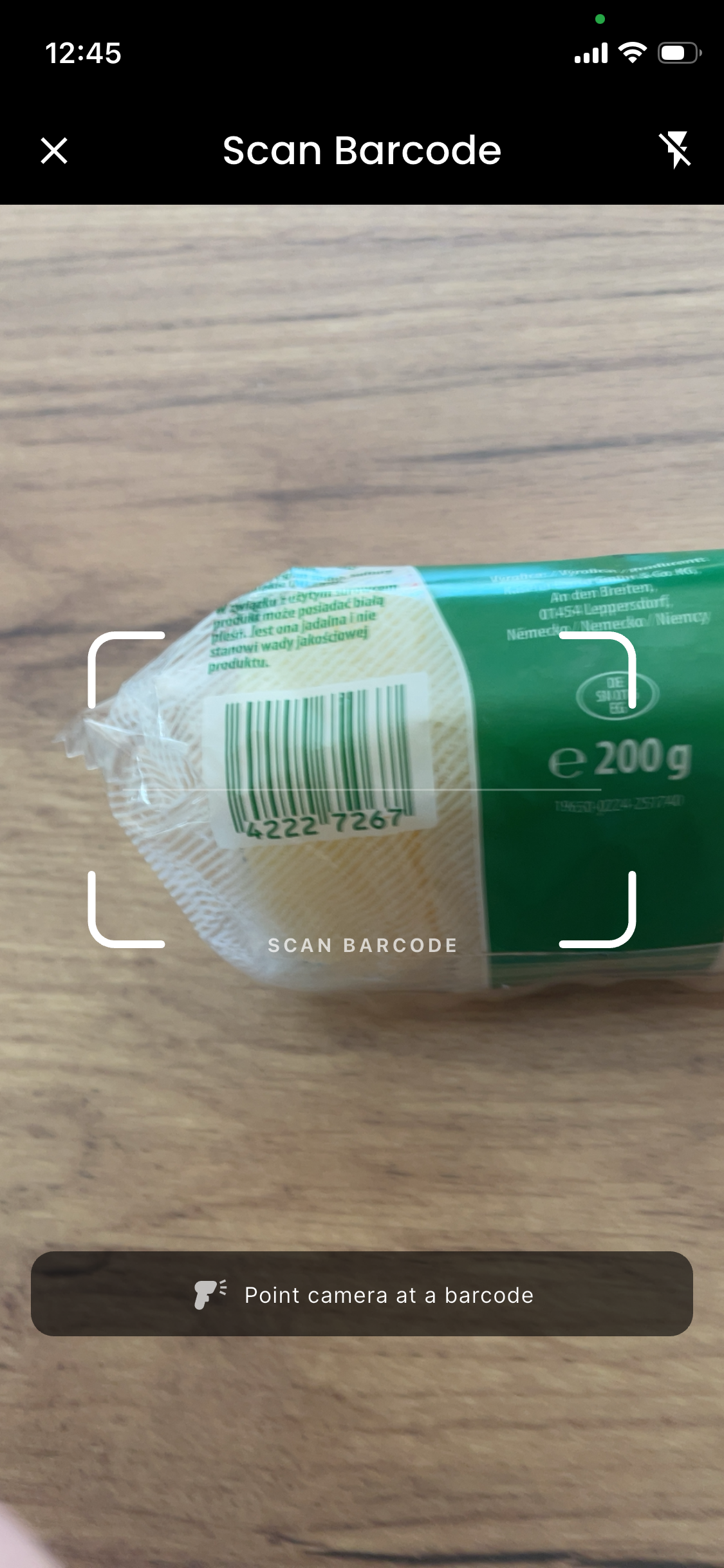 Barcode scanner - scan product barcode for instant nutrition info
