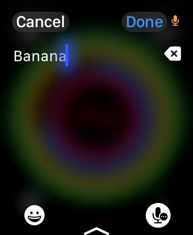Voice dictation - say Banana